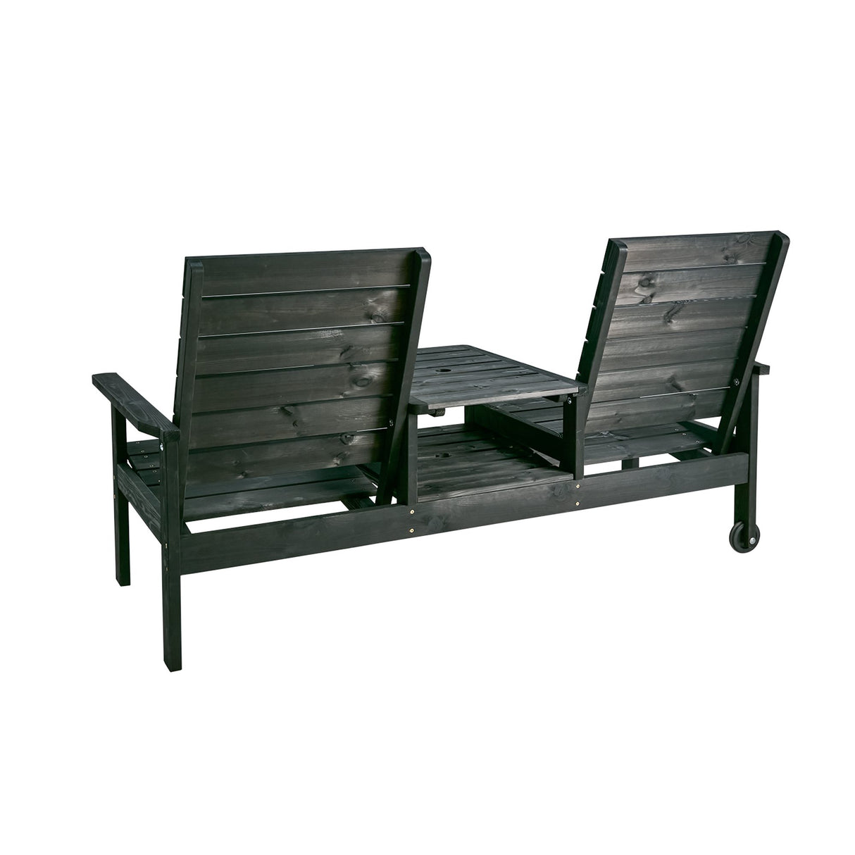 Du & Ja 2-sits Utesoffa Svart