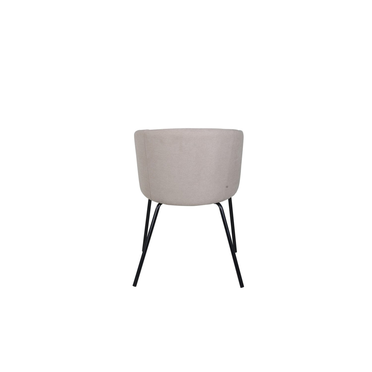 Berit Matstol Beige,Svart, Polyesterlinne, 55 x 78 x 55