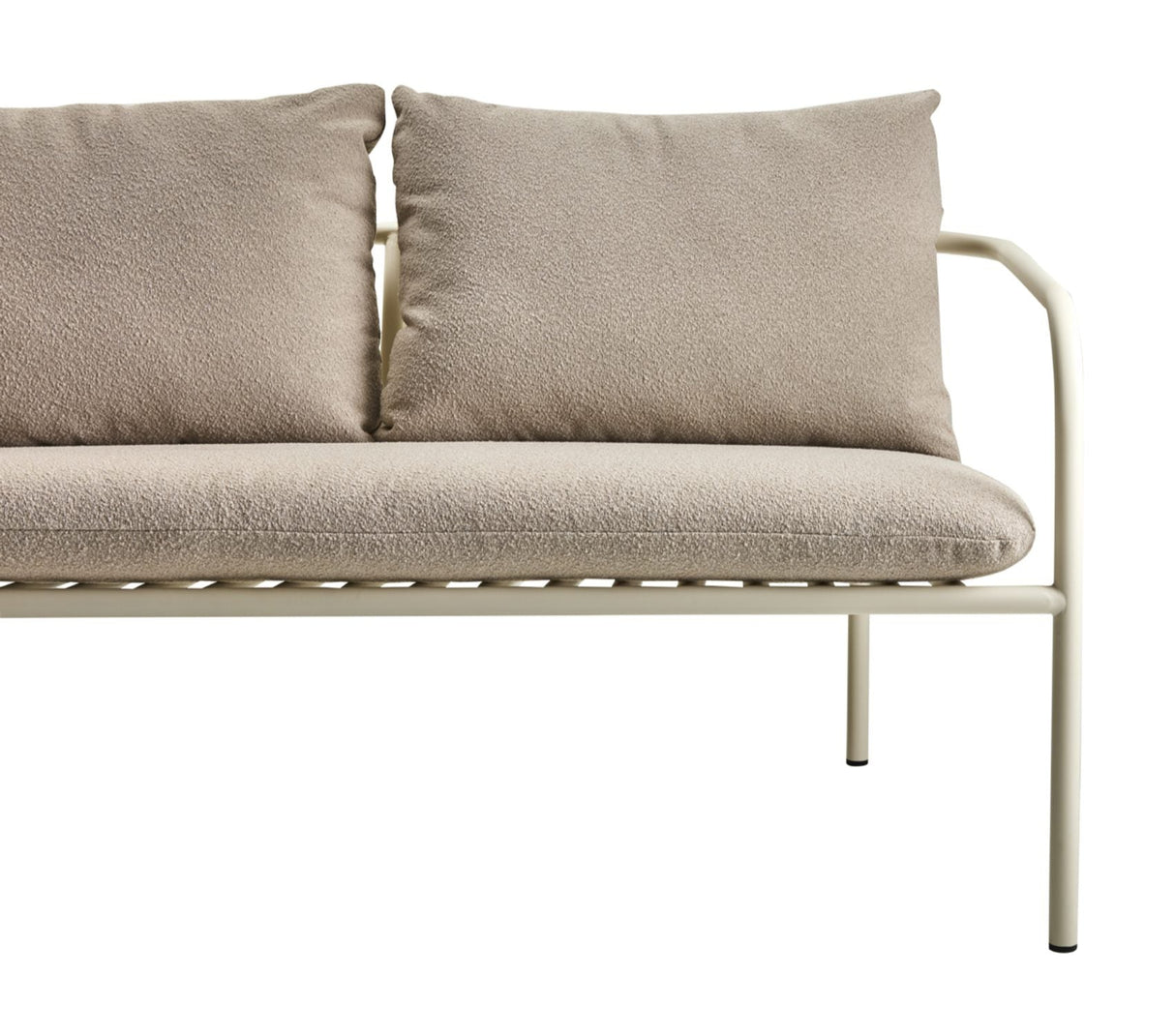 Bendt 2-sits Utesoffa Pearl White/Teddy Beige