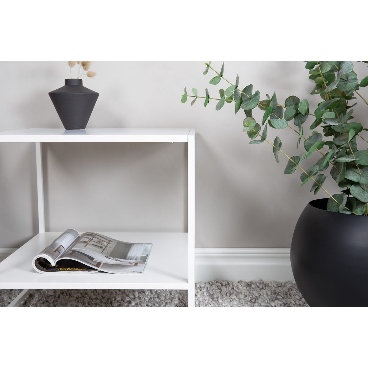 Staal Sidobord Vit