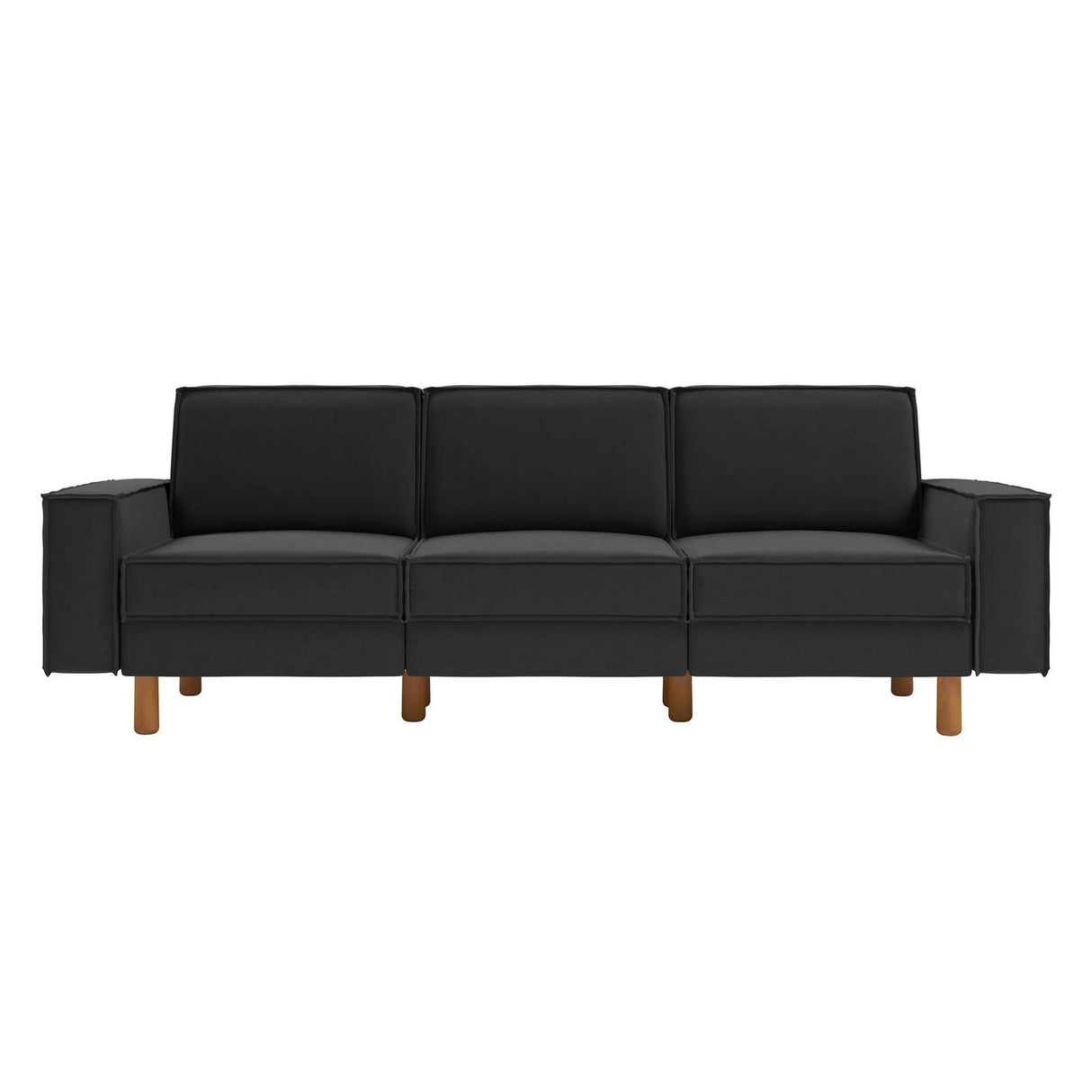 Tucson Extra (238 x 89 x 87 cm) 3-sitssoffa Nattgrå valnöt