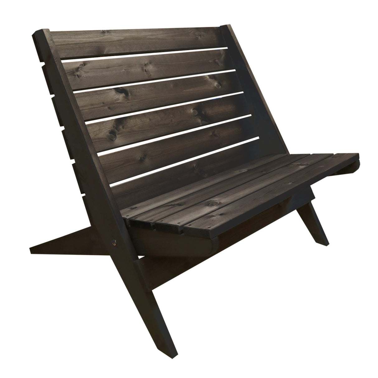 Granny Utestol Double Furu Oljad Svart