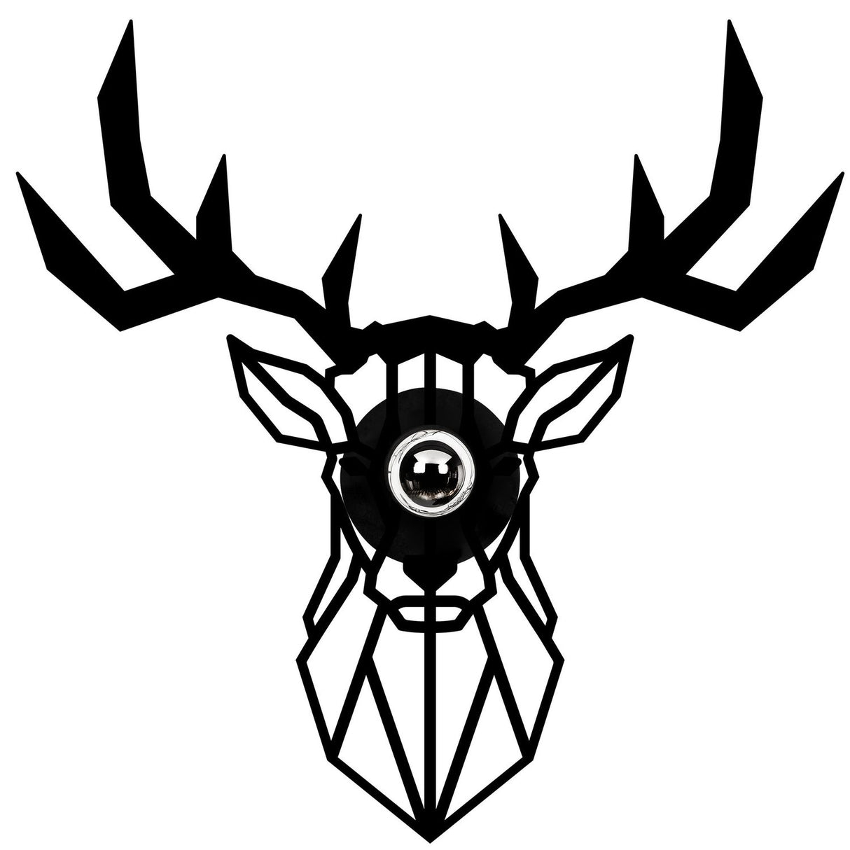 Glow Vägglampa Deer Svart