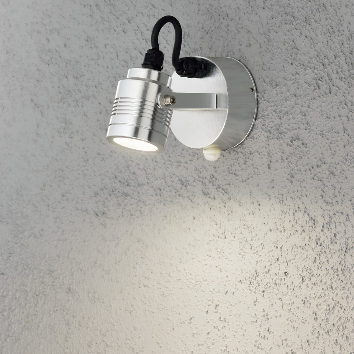 Monza HP-LED 3W Justerbar Vägglampa Ute