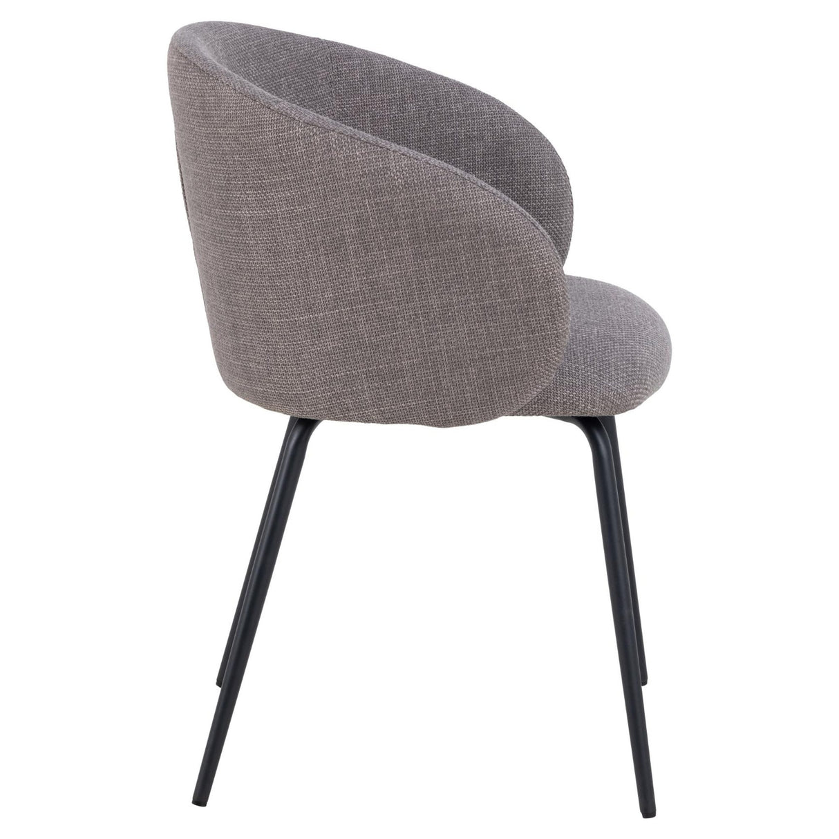 Chaumont Karmstol Basel tyg Ljusgrå-Brun