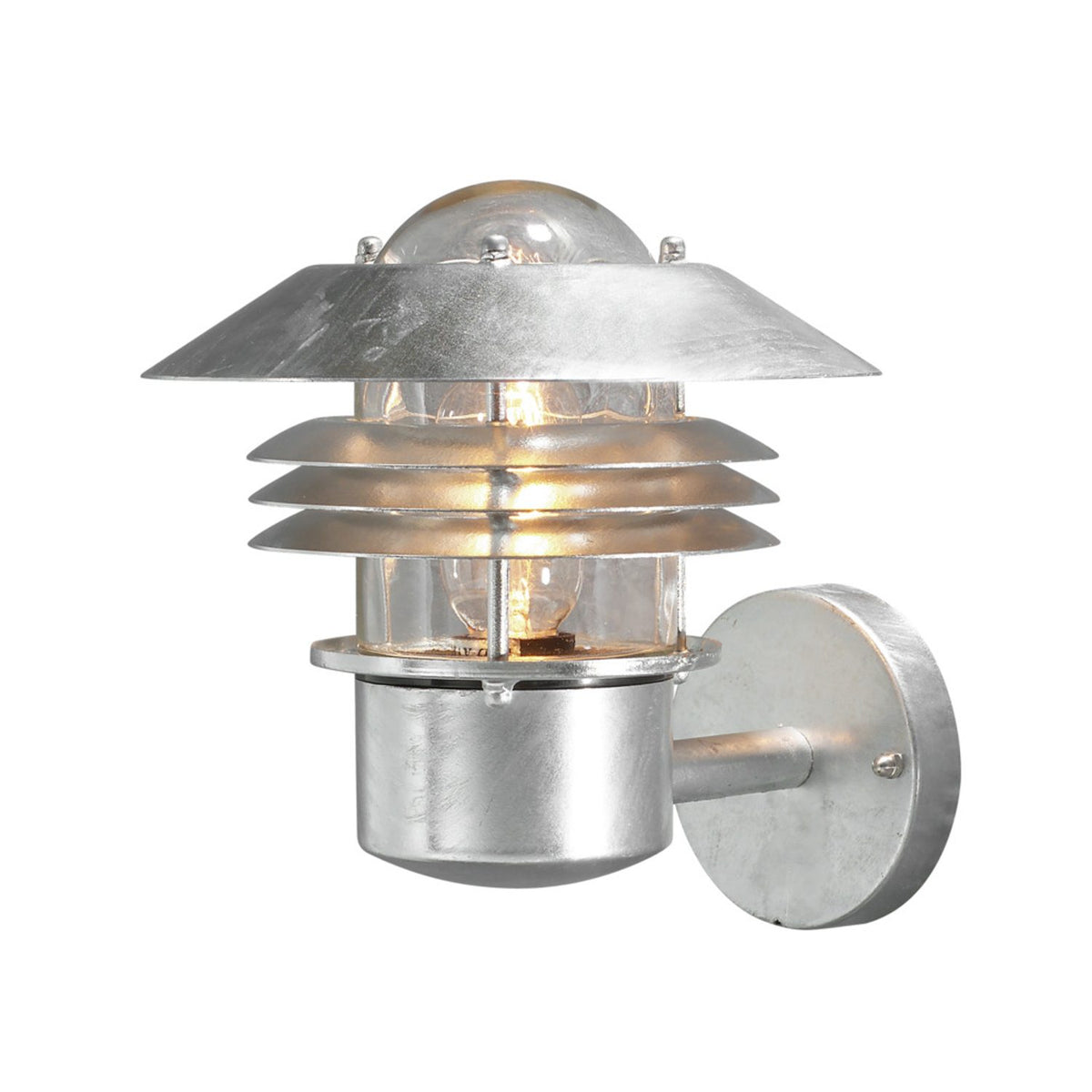 Modena E27 Upp 23 cm Vägglampa Ute Galvaniserad