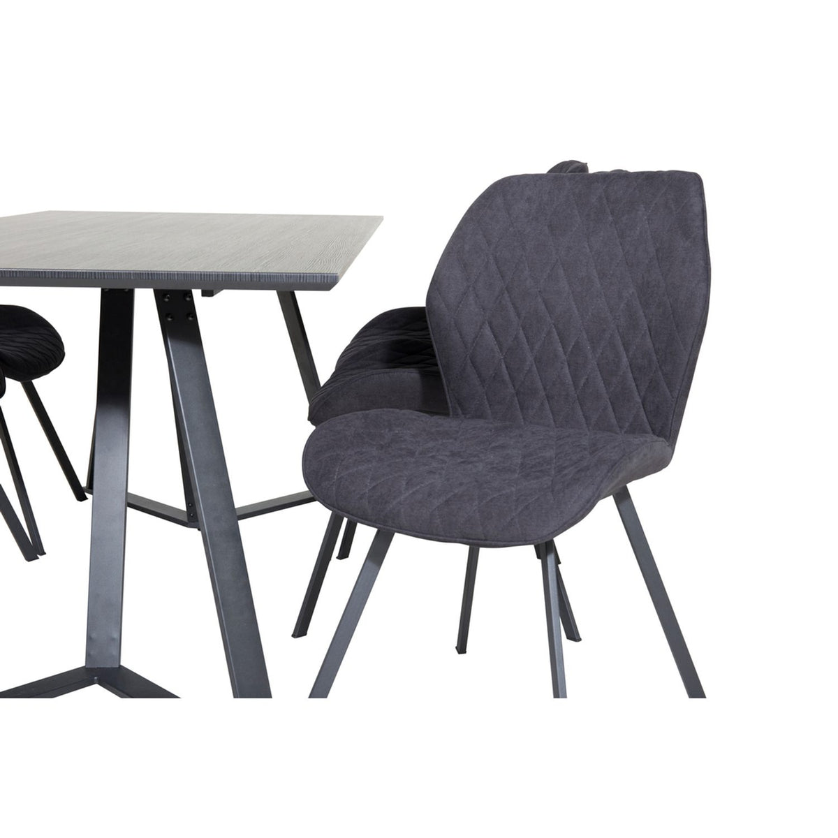 Marina, Gemma Rektangulär matgrupp Svart, Svart, 180 x 90