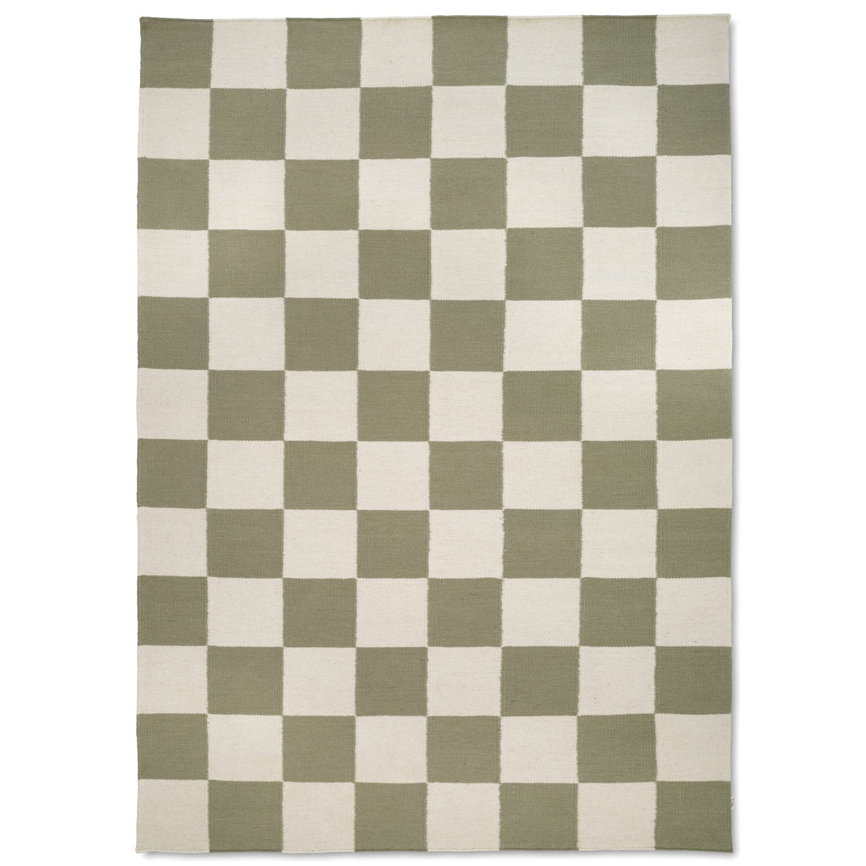 Square Matta Vit/Grön