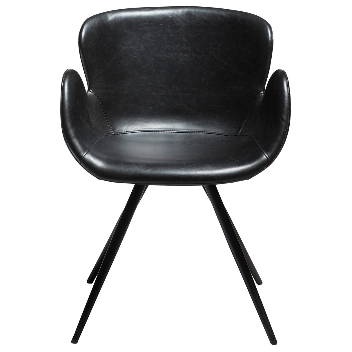 Gaia Stol Vintage Black Art.Leather, Black