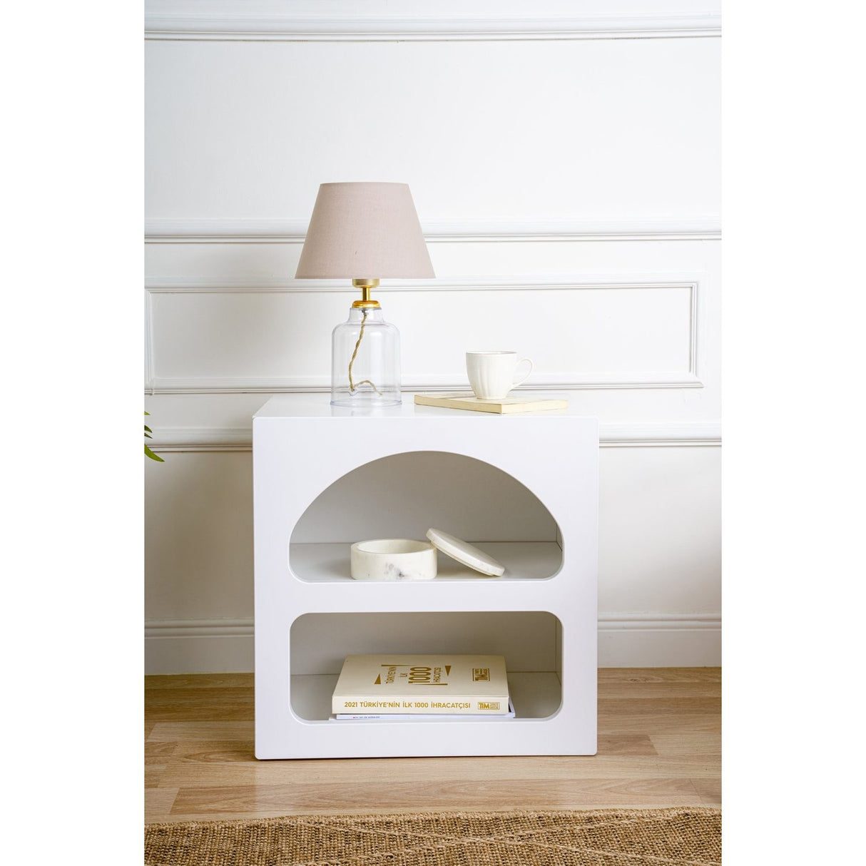 Graz (50 x 40 cm) Nattduksbord Vit