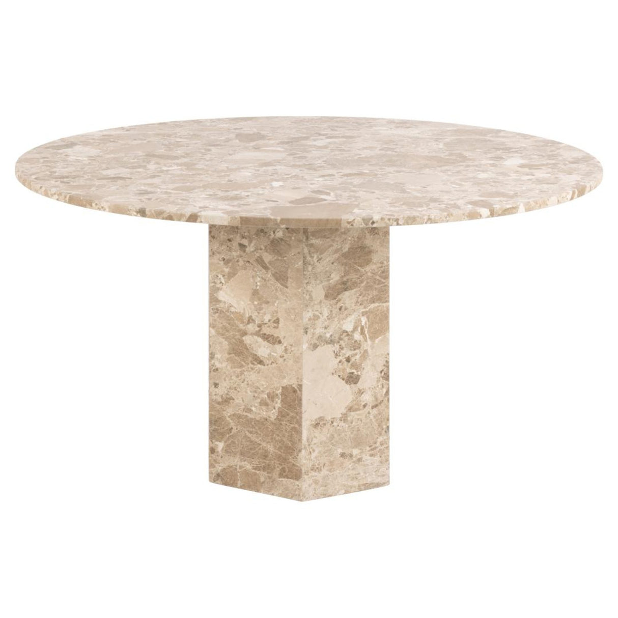 Miramas Matbord Rund 130 cm Lattebrun