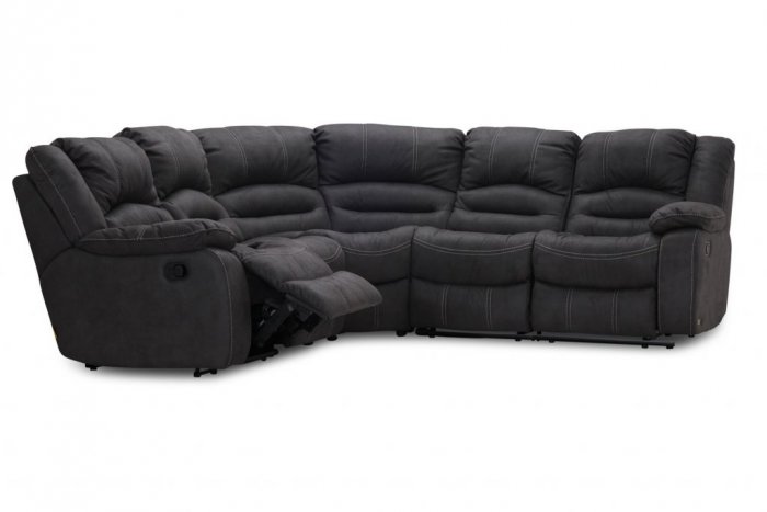 Cinema Hörnsoffa Komb F Grått Tyg