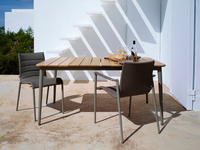 Core Bord 160x90cm Teak / Taupe