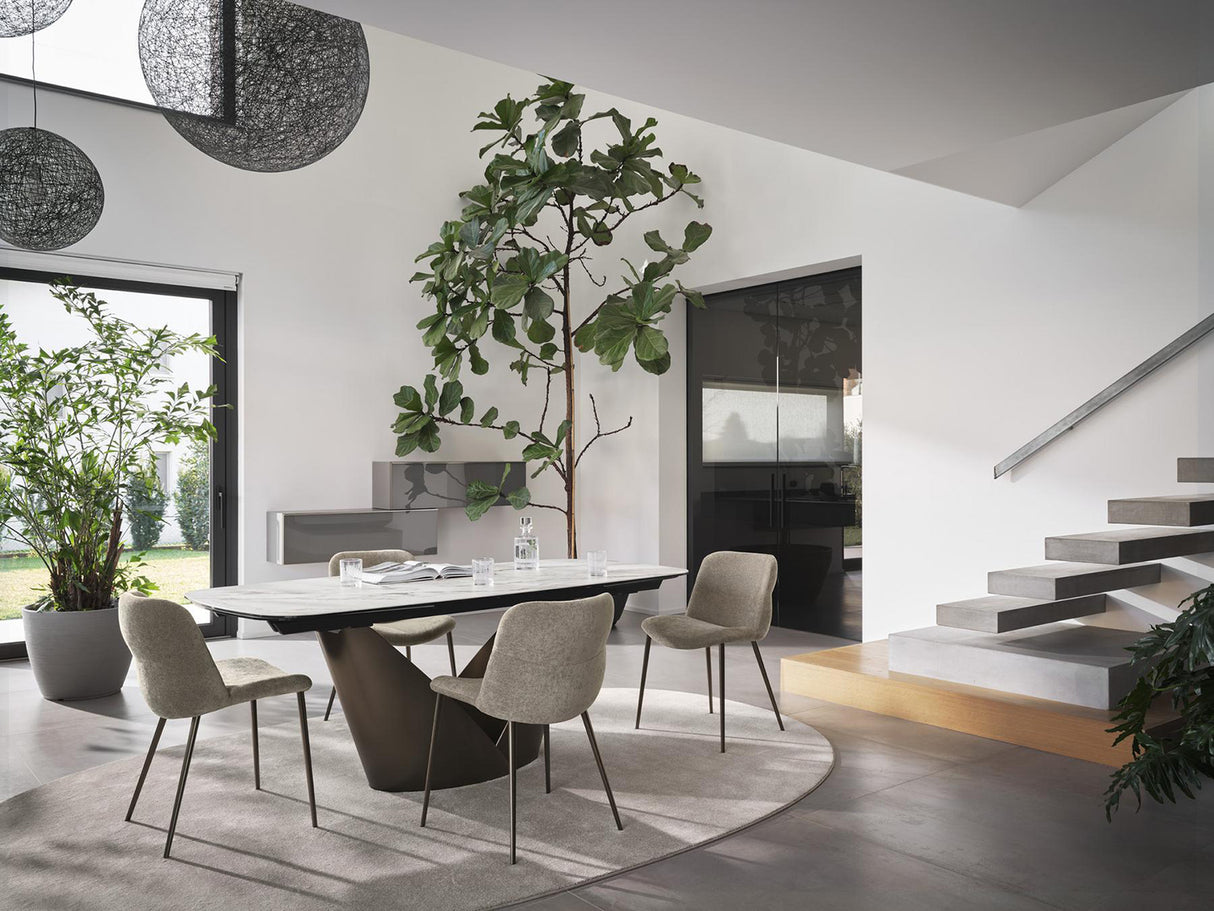 Calla Matbord 100x200-296 cm Bronze / Keramik