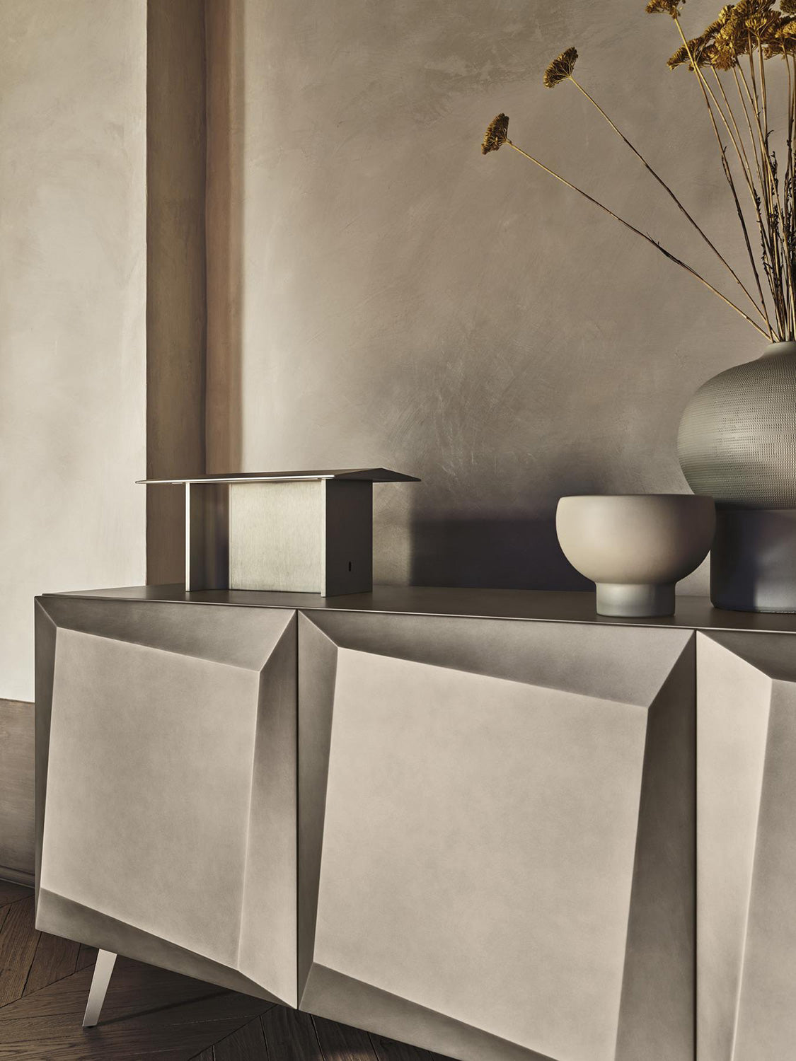 Alterego Sideoboard 4D Brushed Pearl Beige