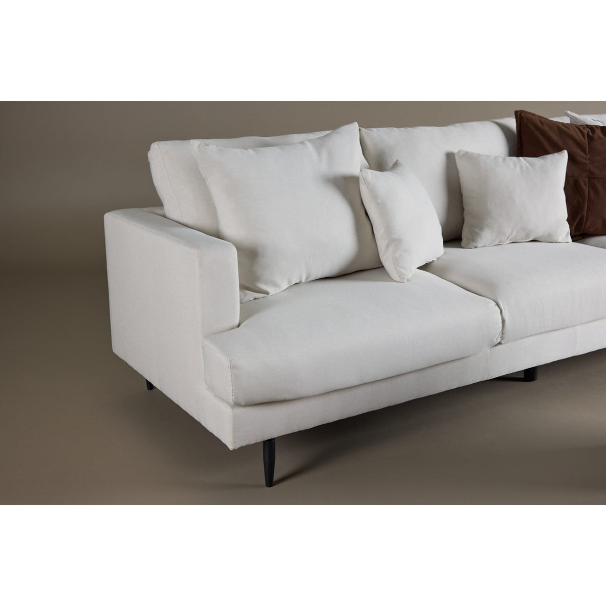 Sofia 3-sitssoffa Beige, Polyesterlinne