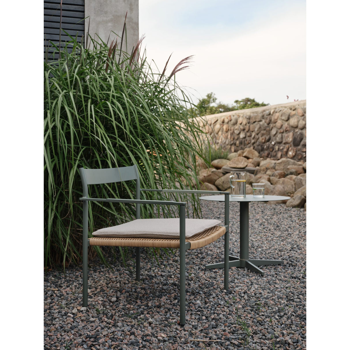 DK Loungestol Nordic Green/Natur