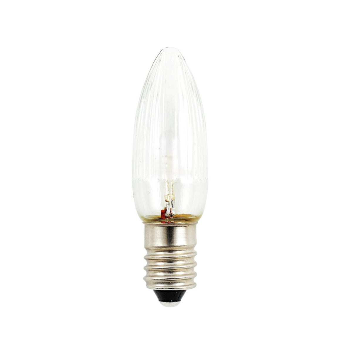 E10 DC LED Varmvit 6V 0,2W 3-pack Reservlampa Ute