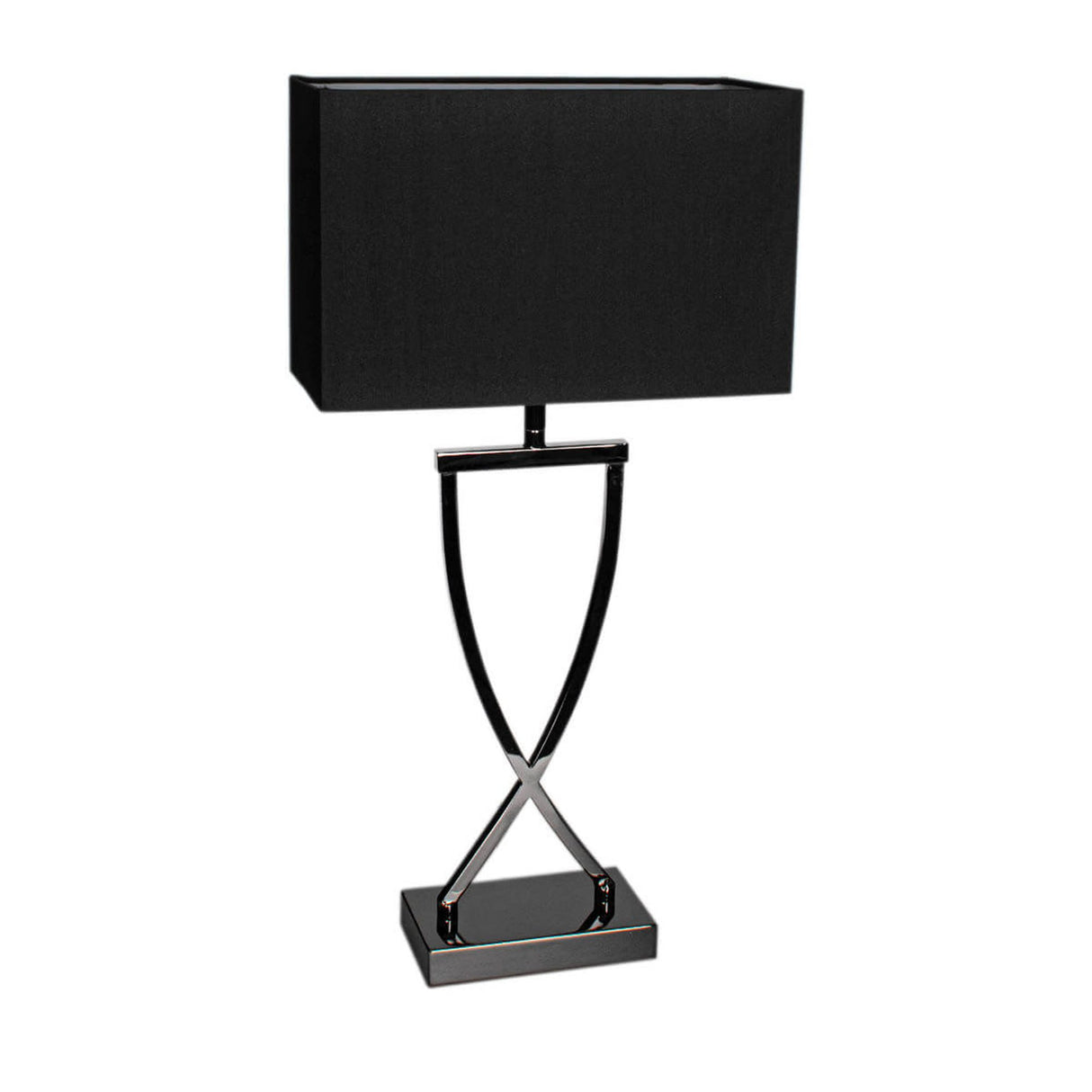 Omega Bordslampa 52 cm Svartkrom/Svart