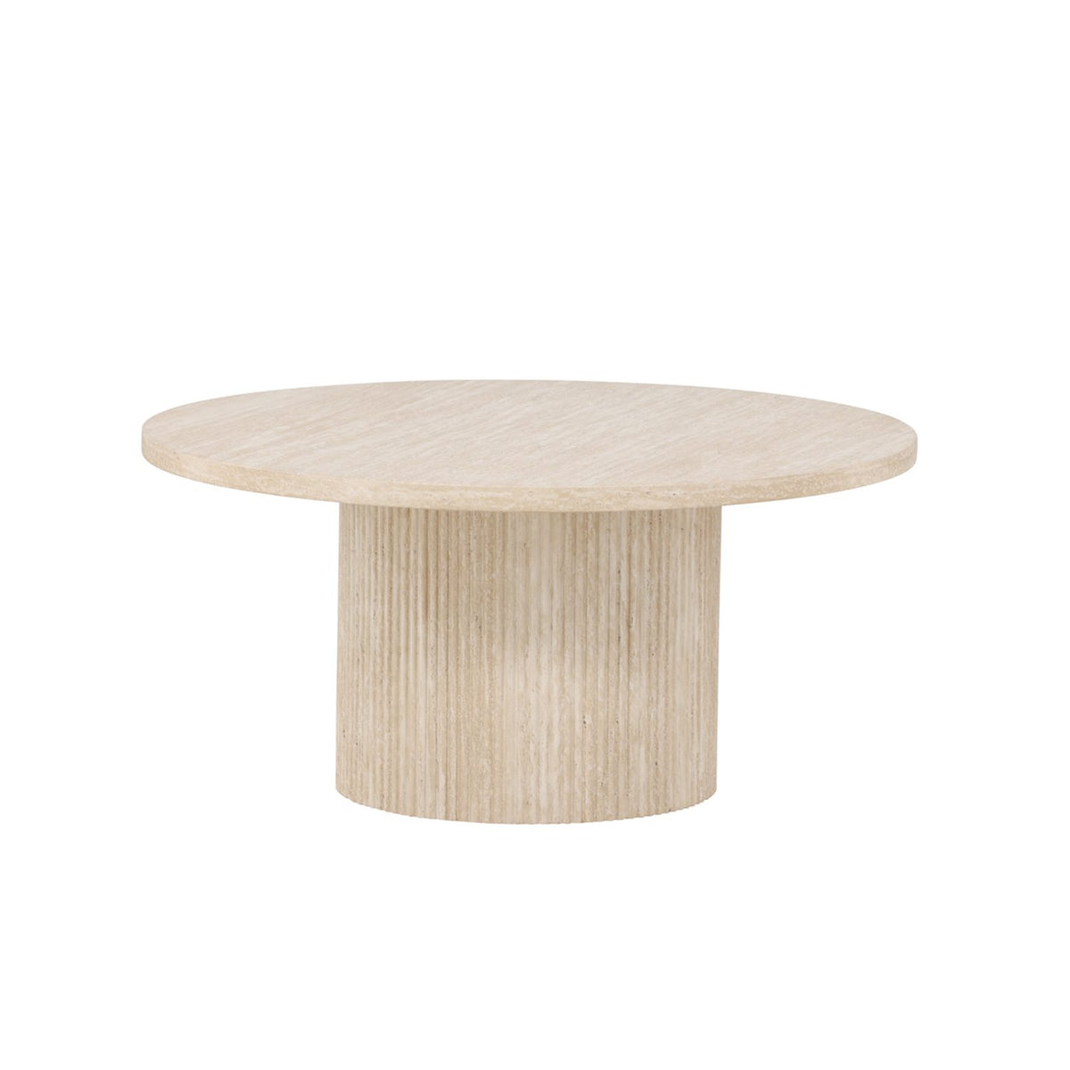 Härön Soffbord Beige, ⌀80