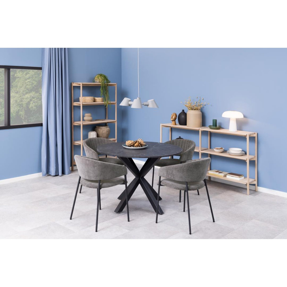 Ford Karmstol Danny tyg Mörkgrå