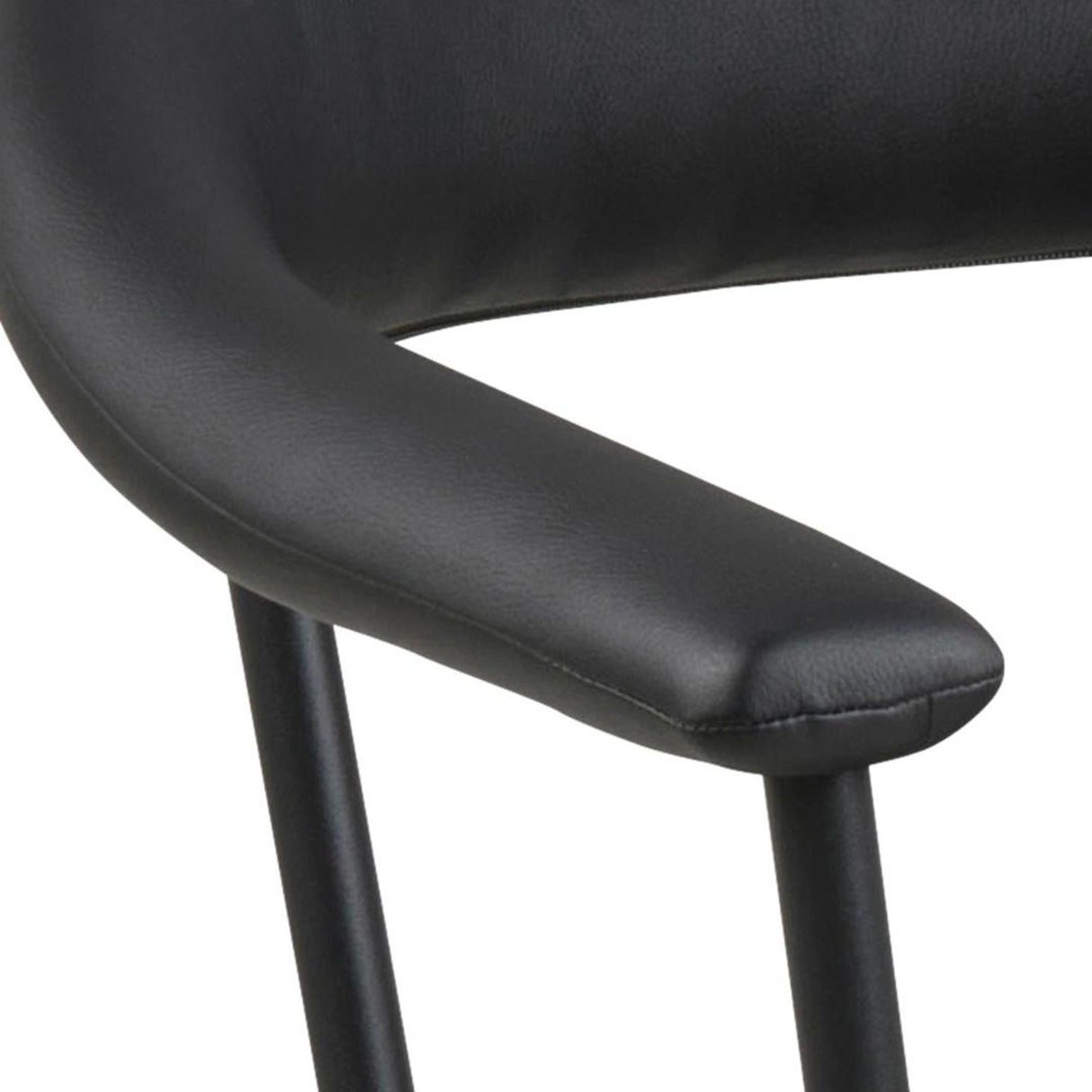 Henri Karmstol PU Svart