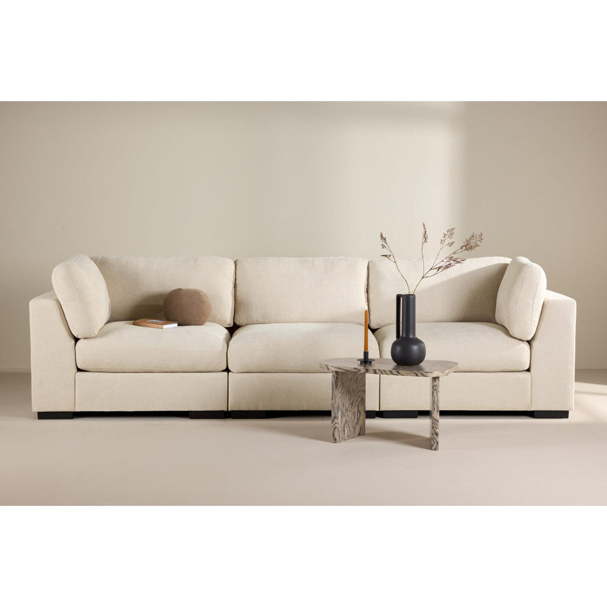 Salerno 3-sitssoffa Beige