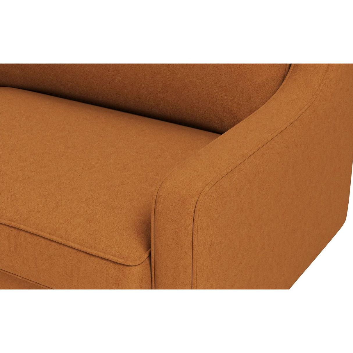 Kingston Extra (220 x 84 x 87 cm) 3-sitssoffa Karamell valnöt