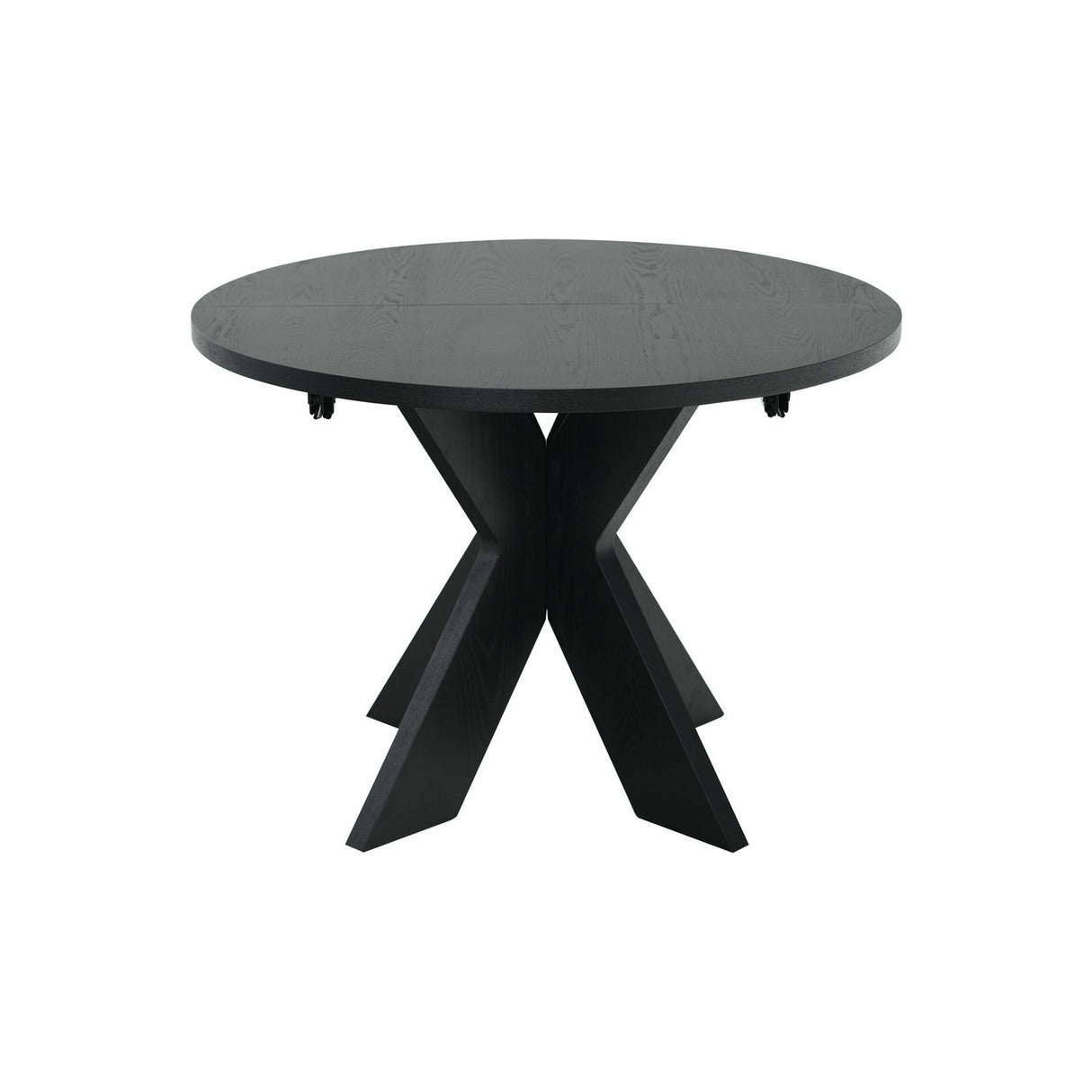 Alver Matbord Svart, Med 2 tillägg, 105 cm
