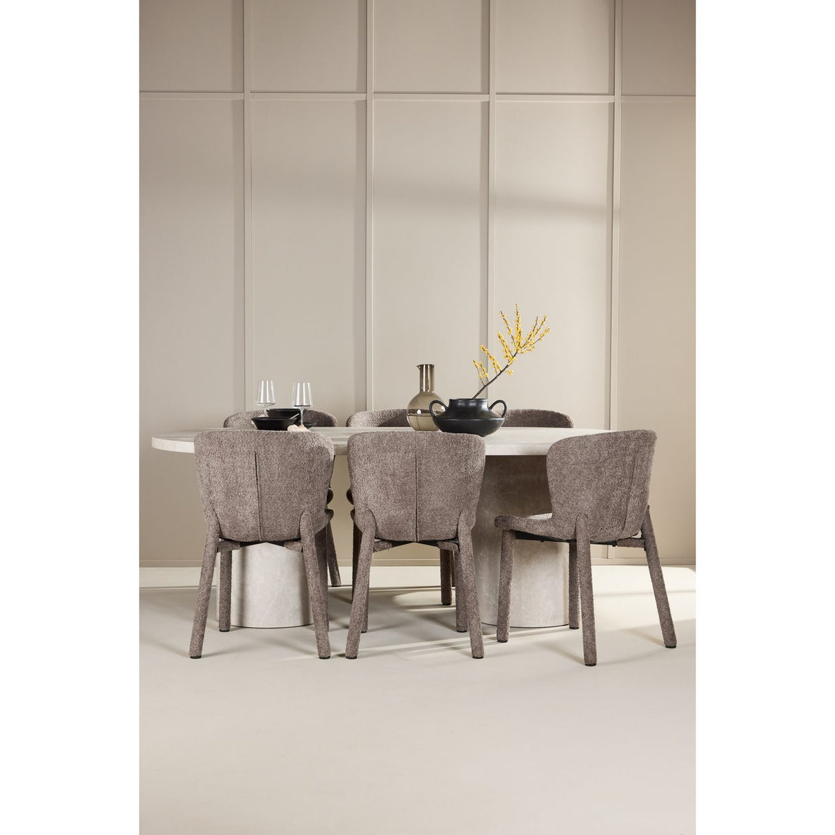 Narvik, Astoria Oval matgrupp Brun, Beige, 200 x 100
