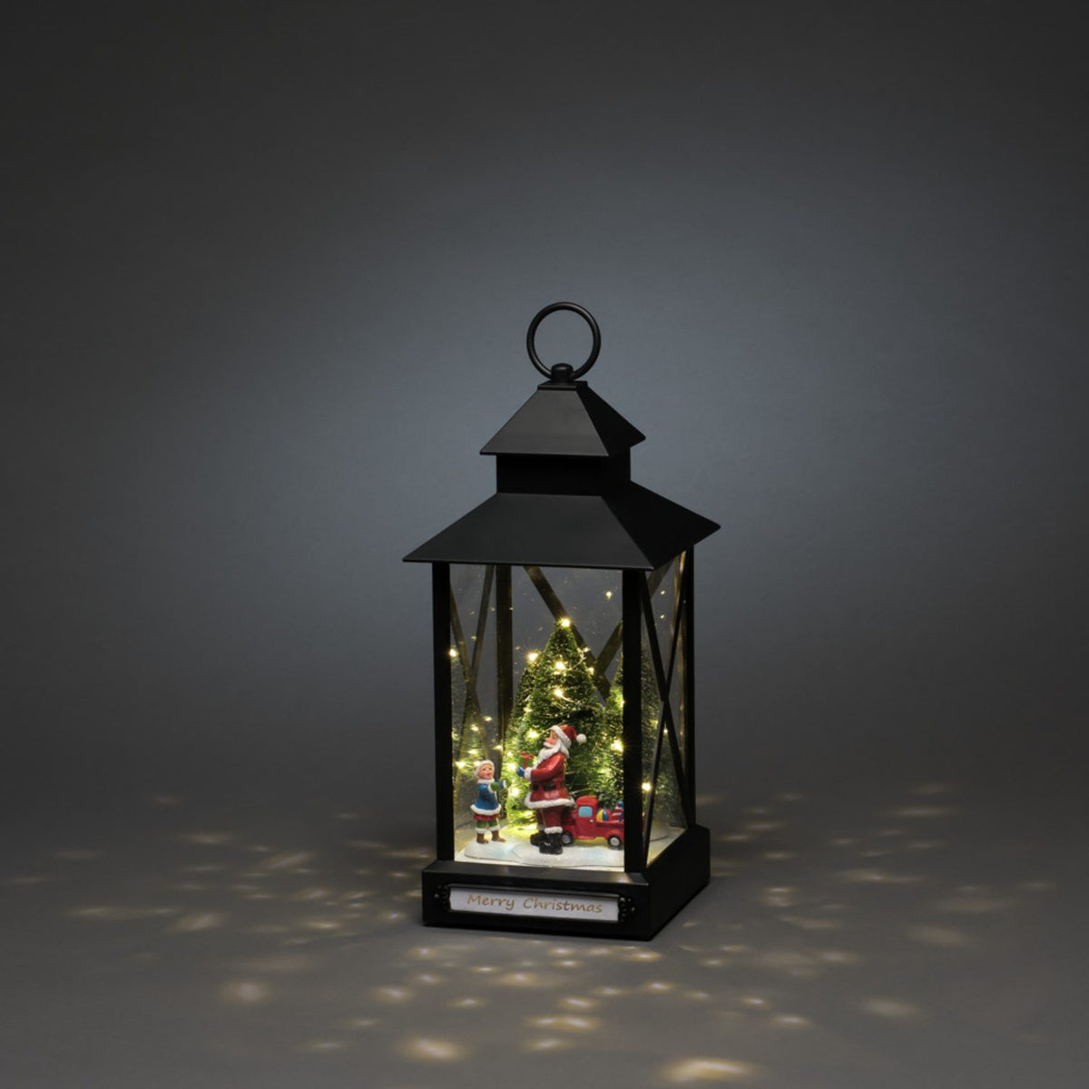 Liten ljuslykta 31 LED Jultomte Ljusdekoration Ute