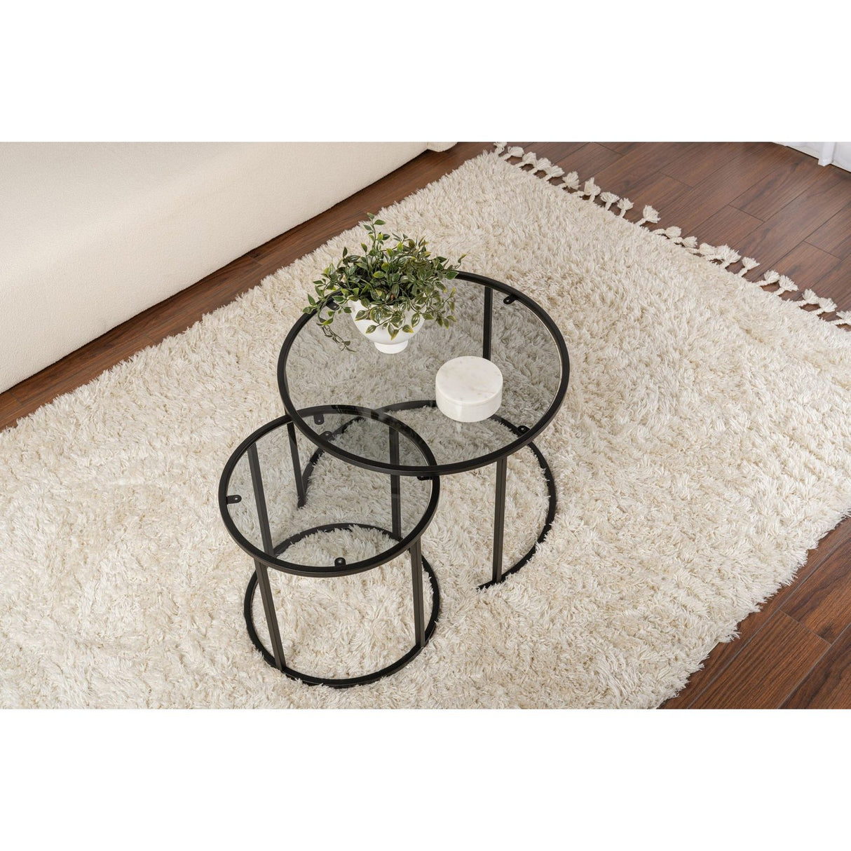 Mastiko Mini Set (42 x 39 x 42 cm) Svart Soffbordsset