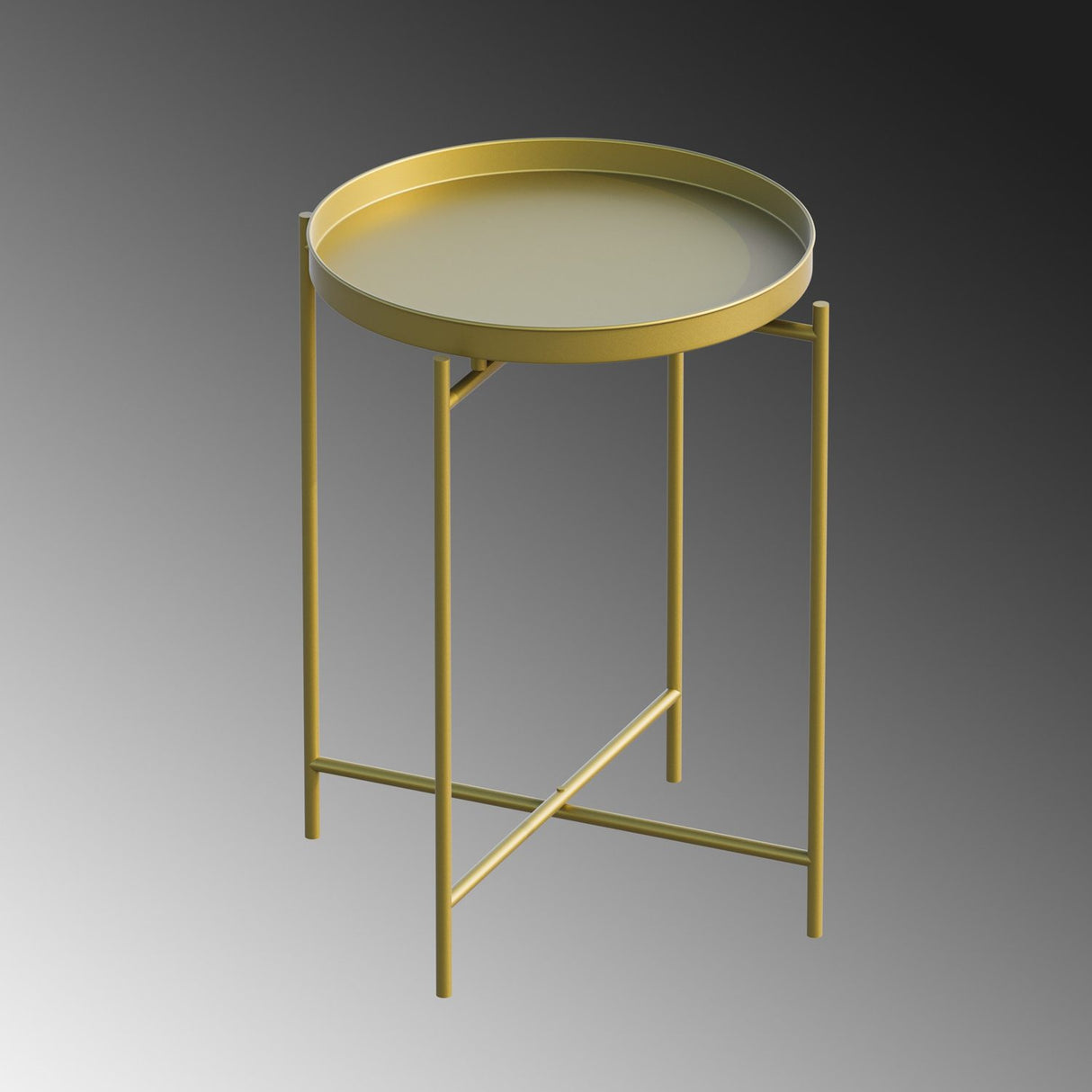 Adelaide VII (46 x 56 x 46 cm) Soffbord Guld
