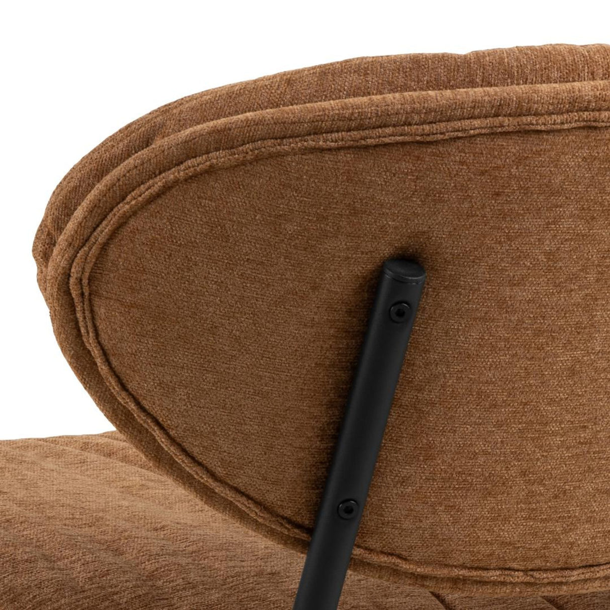 Malvik Loungefåtölj Apia tyg Terrakotta