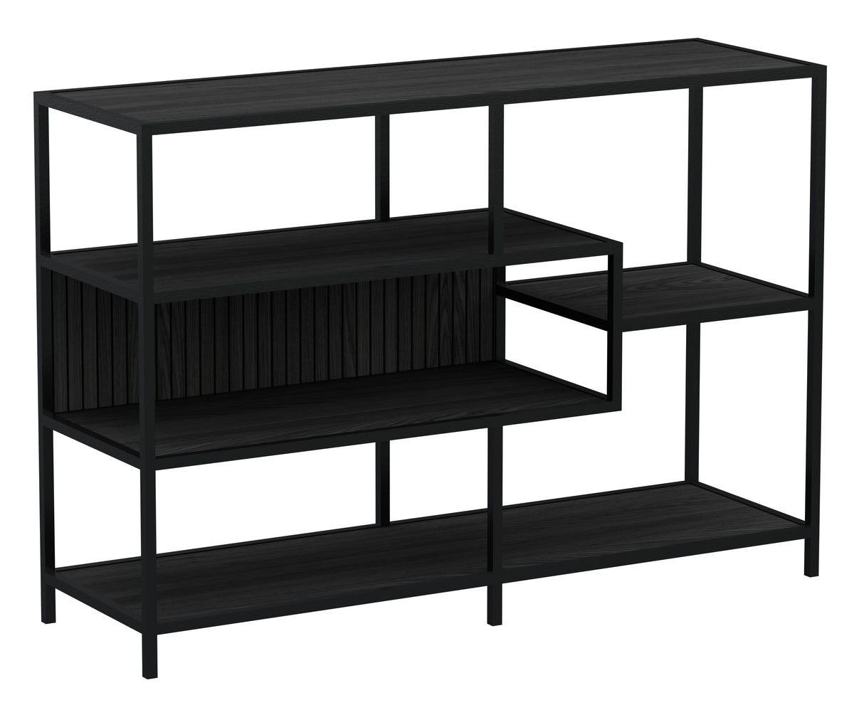 Notting Hill Bokhylla Panel 78x114x35 cm Svart