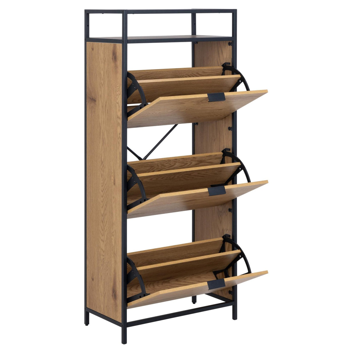 Notting Hill Skoskåp 129x56x30 cm Ek