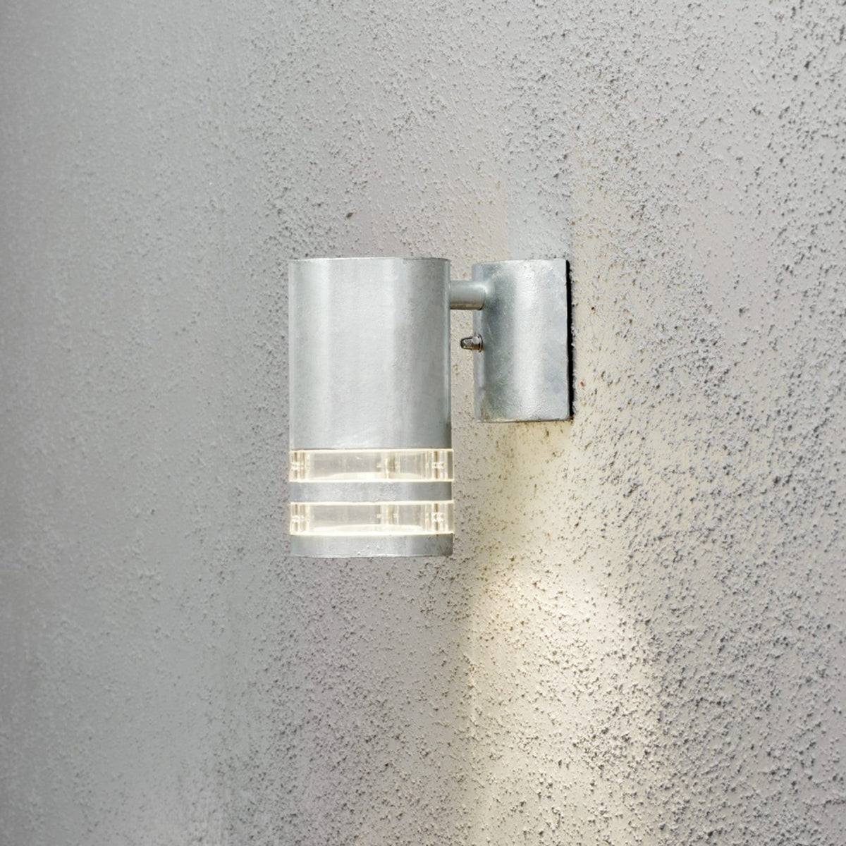 Modena GU10 Ned Transparent Vägglampa Ute Galvaniserad, 15.5 cm