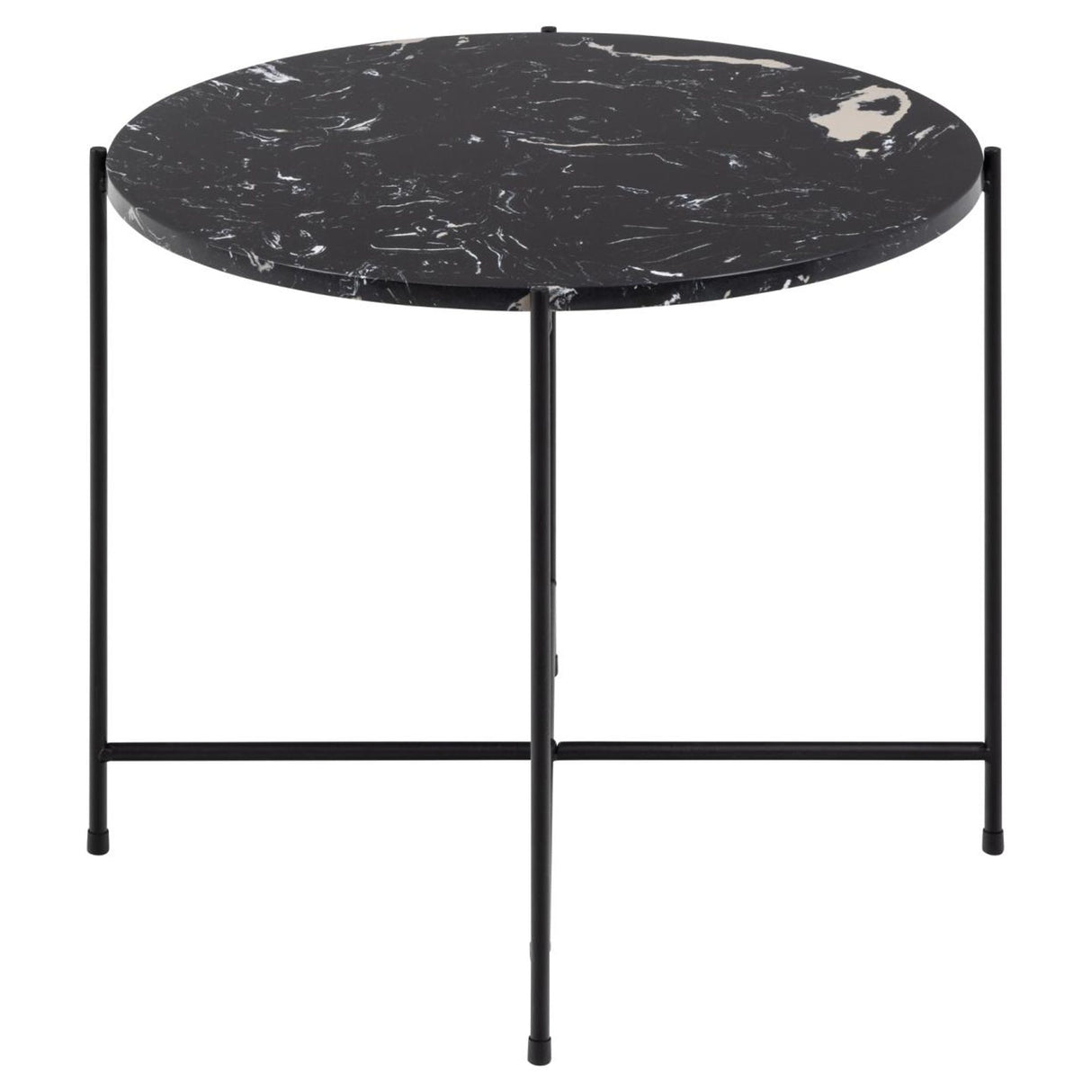 Opera Sidobord Rund 52 cm Svart