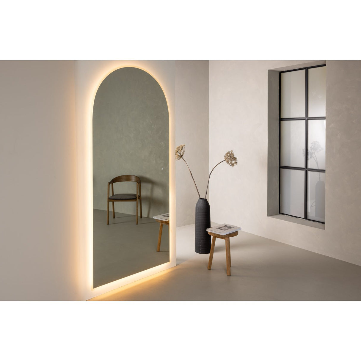 Skeppsvik x Josefin Lustig Stor spegel Silver, 100 x 210