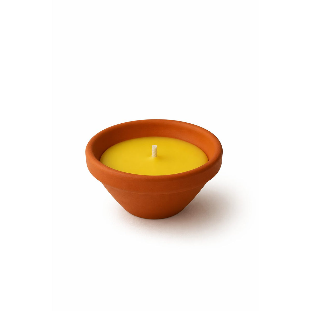 Citronella i Terrakottaskål Doftljus Natur, 55x120 mm