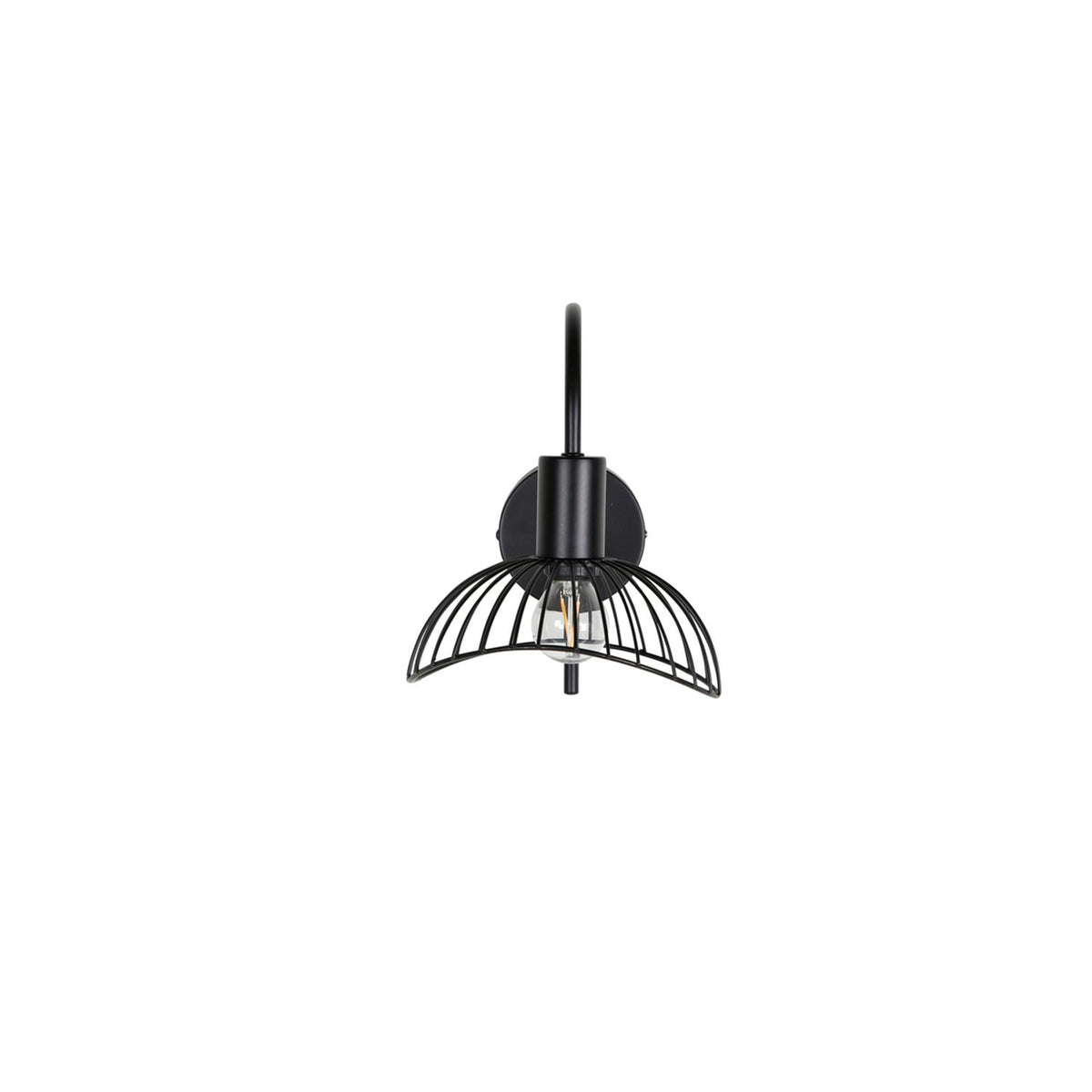 Elsa Vägglampa Svart, U-fäste