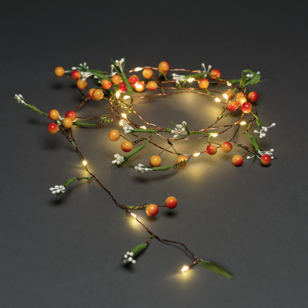 Bär/blommor 20 LED Ljusslinga Inomhus