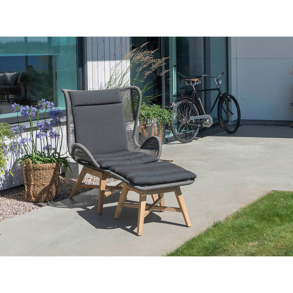 Himmelsnäs Fotpall Grå