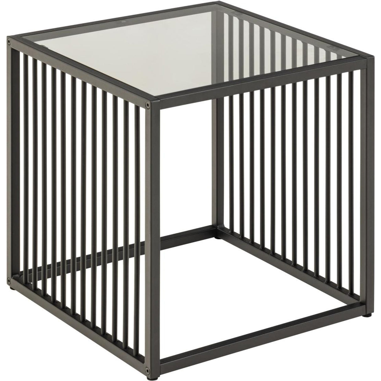 Auxerre Sidobord 40x40x40 cm Härdat glas