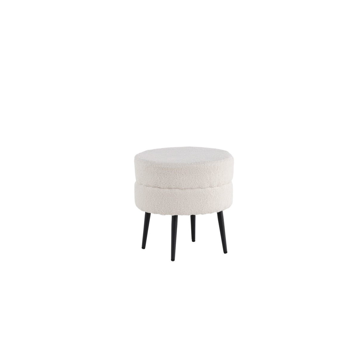Pot Puff Svart, Polyester teddy