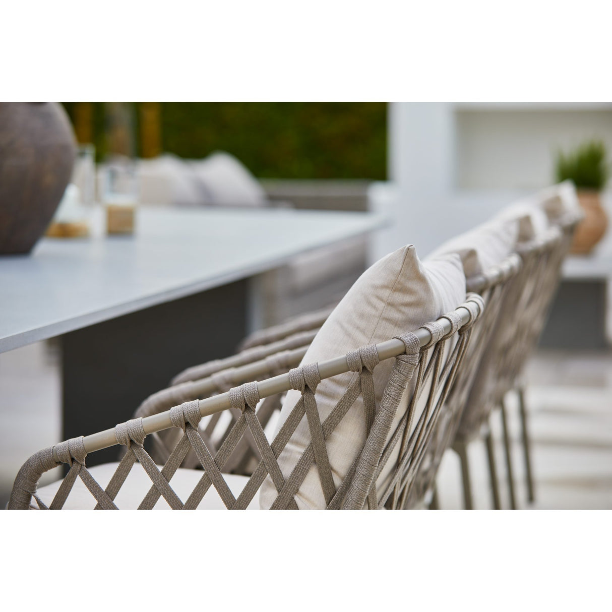 Jet Set Utestol Beige 2-pack