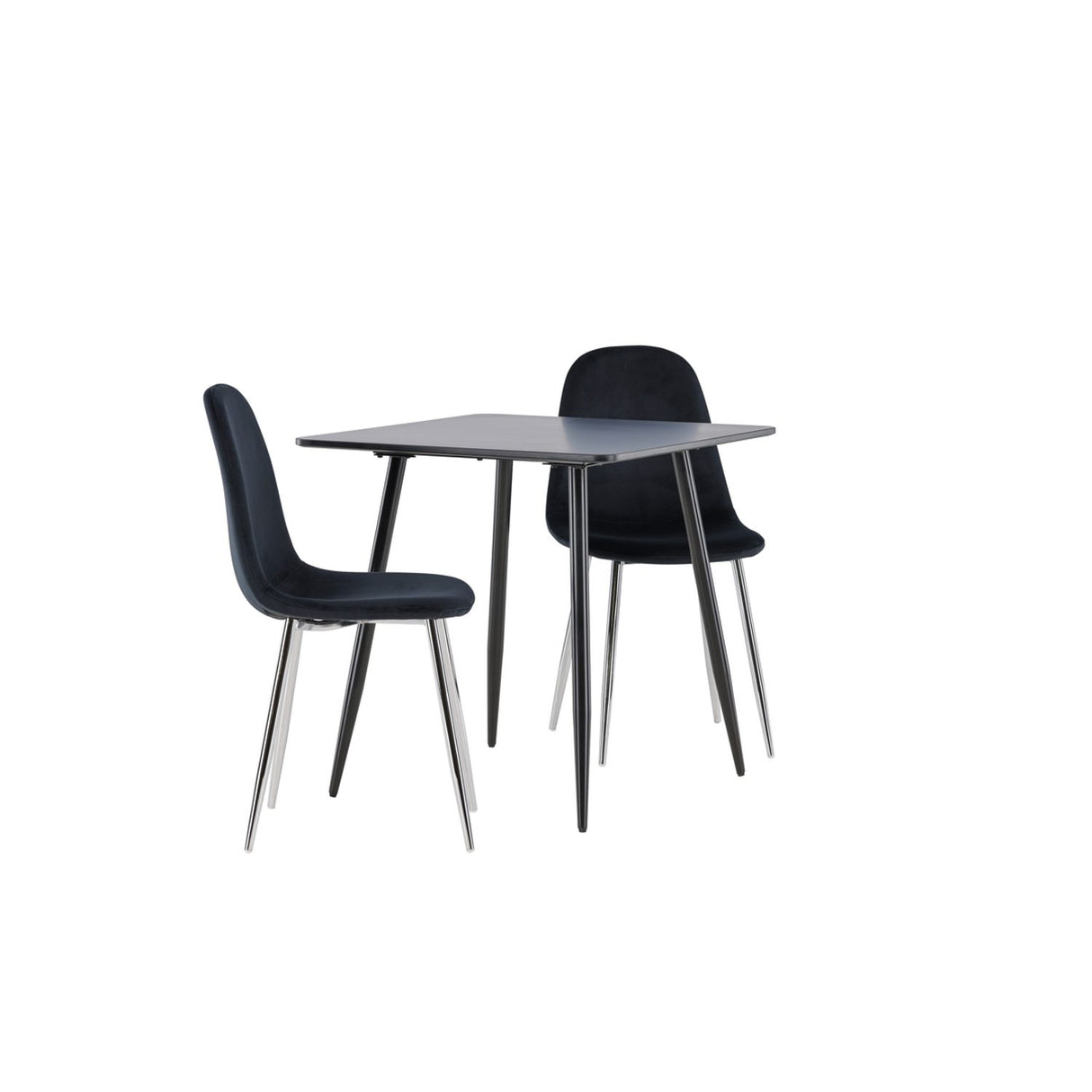 Polar, Polar Rektangulär matgrupp Svart,Silver, Svart, 75 x 75