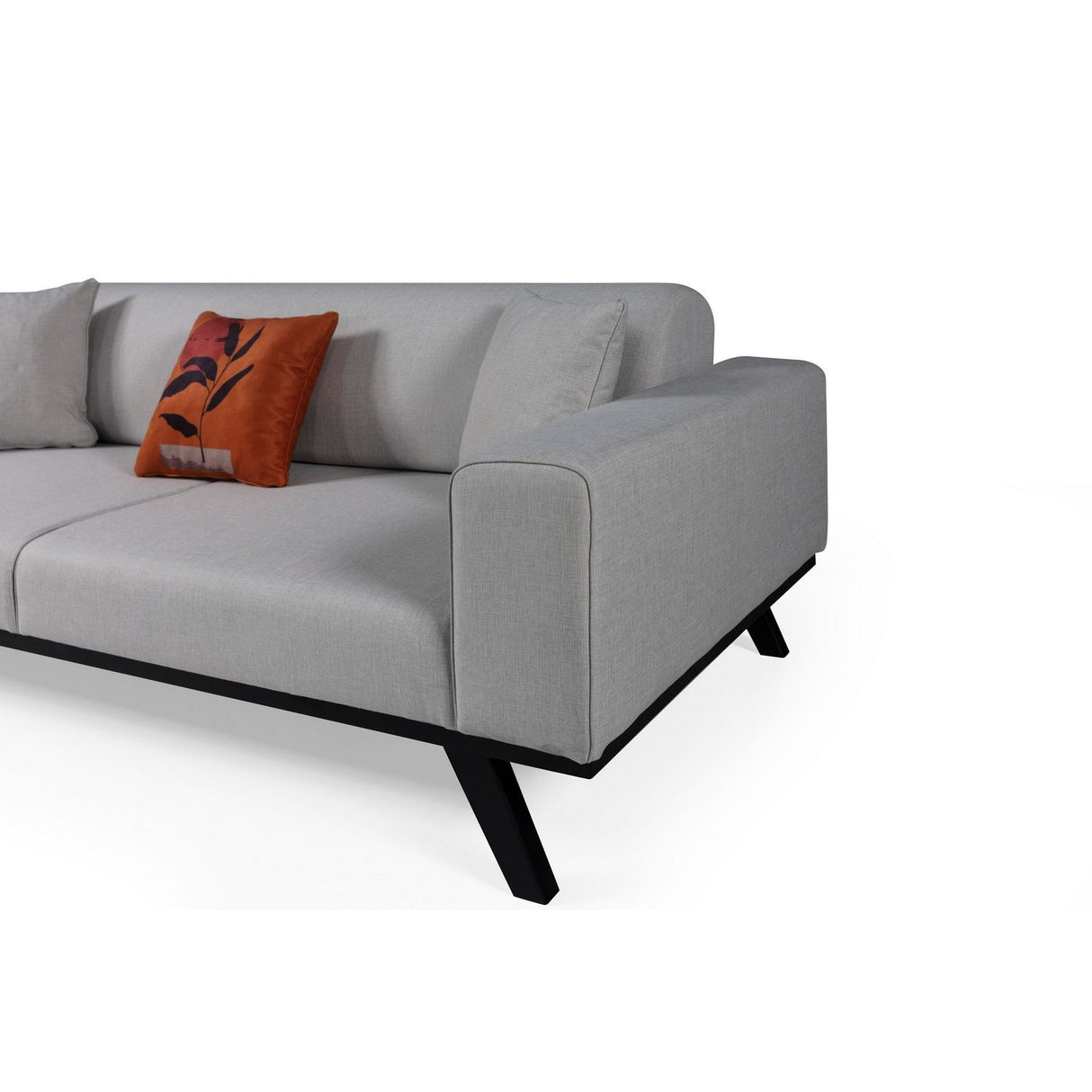 Maputo 3-sits (222 x 92 x 77 cm) 3-sits bäddsoffa Ljusgrå