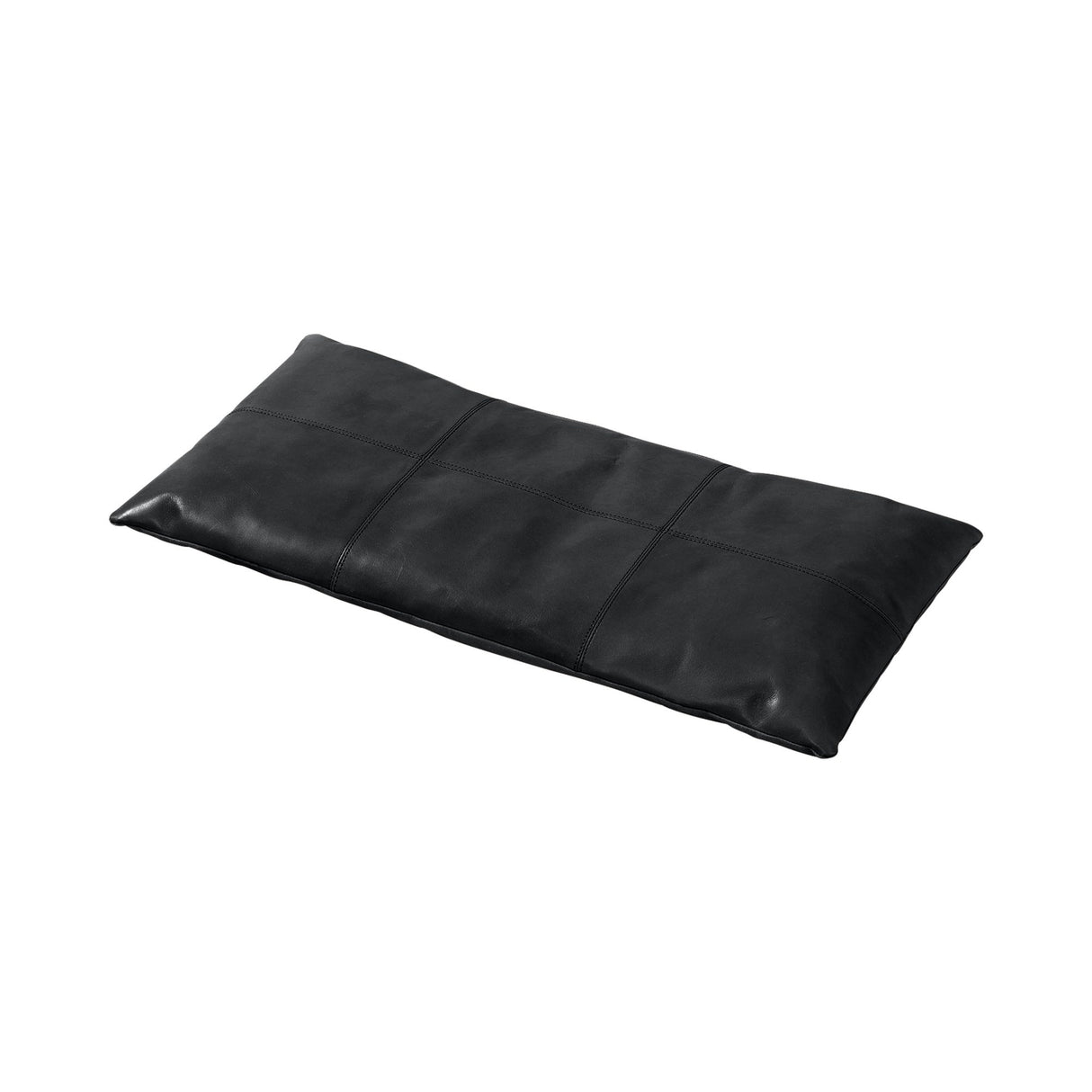 Sittdyna till Rib-bänk för 2 Personer i Skinn Svart