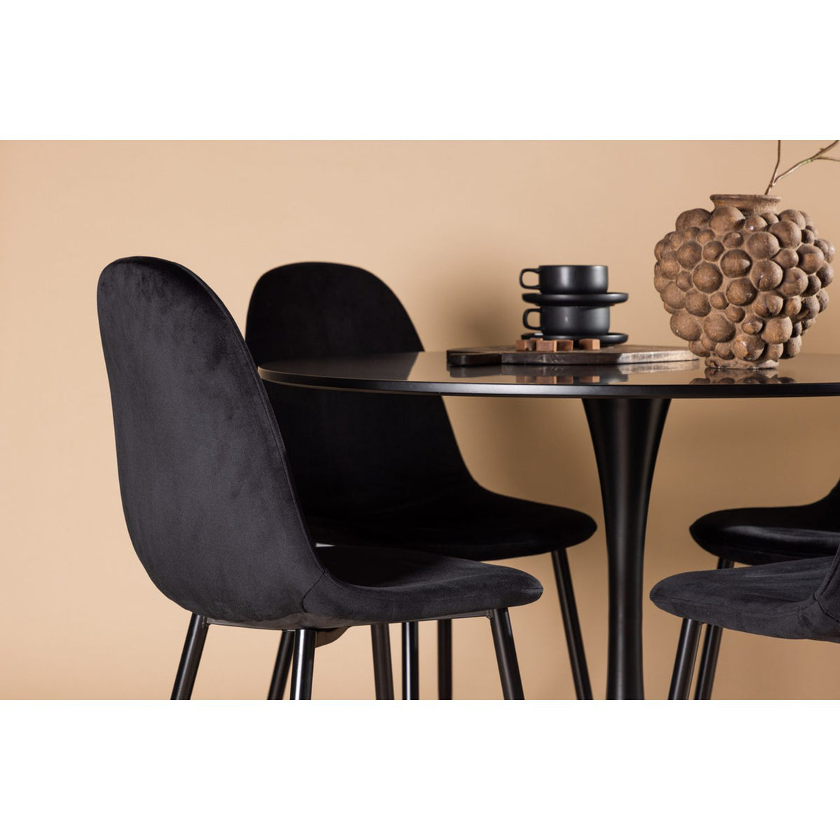 Glade, Polar Rund matgrupp Svart, Svart, ⌀100